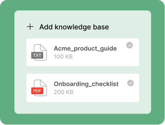 Knowledge — RAG over your documents